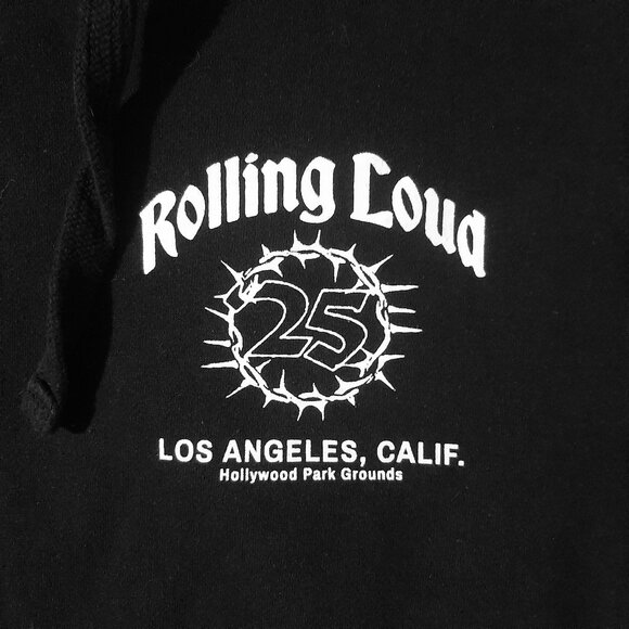 Rolling Loud 2025 lineup hoodie XL official LA Hip Hop music festival merch - Picture 4 of 8